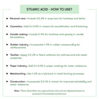 HOw to USe Stearic Acid