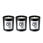 STORIES Nº.01 Bougie Parfumée, Perfumed Candle Trio Refill