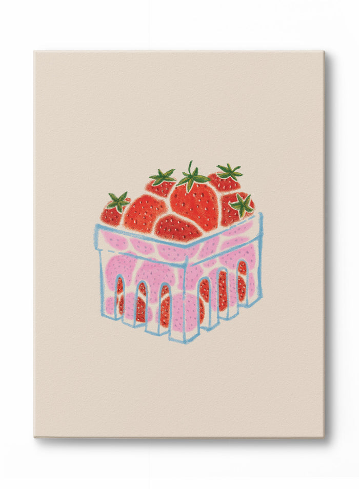 Strawberry Punnet, Canvas