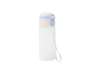 Sublimation 15oz/450ml Frosted Kids Glass Bottle with Light Blue Pop-up Straw Lid