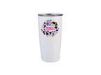Sublimation 20oz Stainless Steel Tumbler with Ringneck Grip (White)