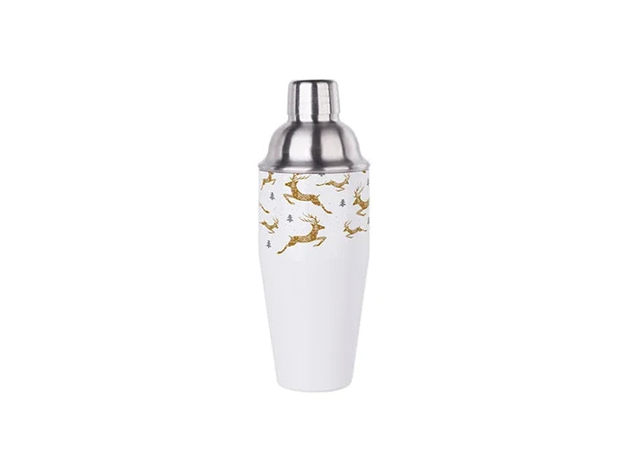 Sublimation 750ml Stainless Steel Cocktail Shaker (White)