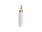 Sublimation Blanks 20oz/600ml Aluminum Water Bottle w/ Bamboo Lid (White)