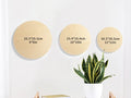Sublimation Blanks Plywood Round Photo Frame(φ25.4*1.5cm)