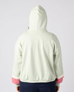Sun Daze  Womens Pop Hoodie in Light Green