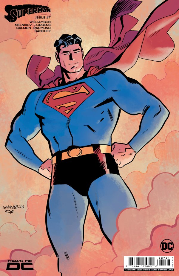 Superman #7 Cover I 1:50 Chris Samnee Variant