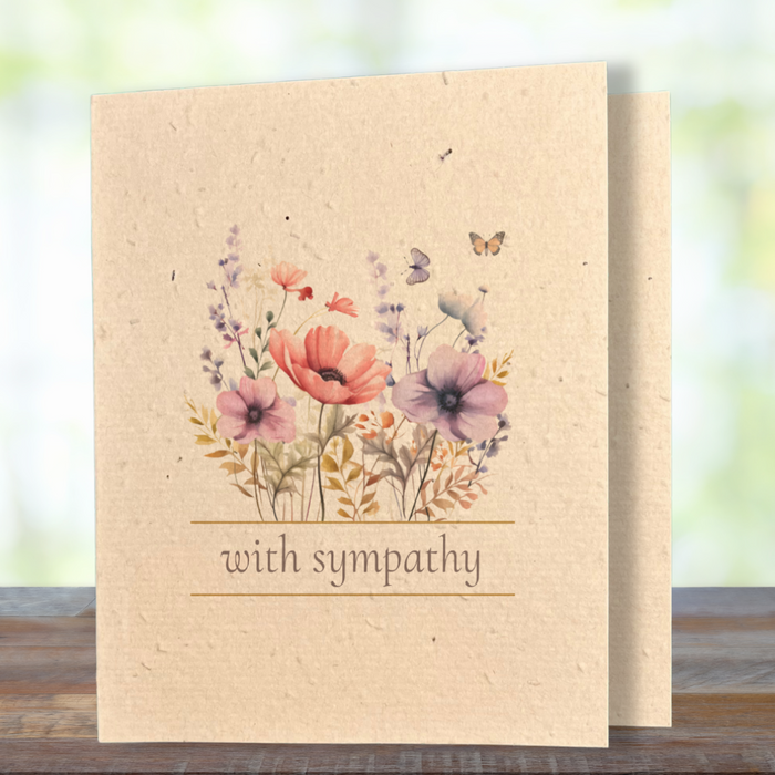 Sympathy | Plantable Wild Flower Greeting Card - Greenbriar Market + Refillery