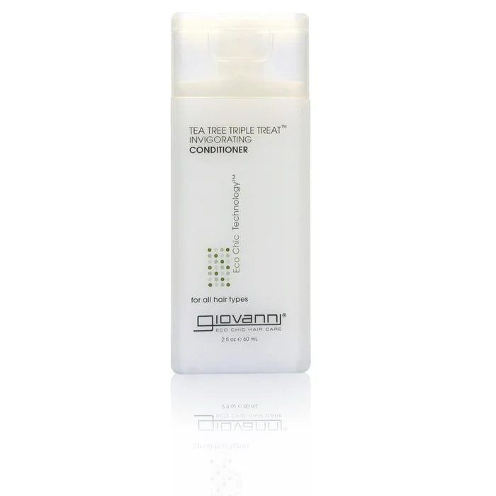Giovanni Tea Tree Triple Treat Invigorating Conditioner bottle on a white background