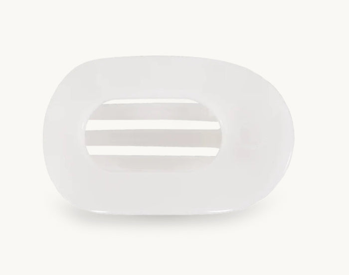 Teleties Small Flat Clip - Coconut White