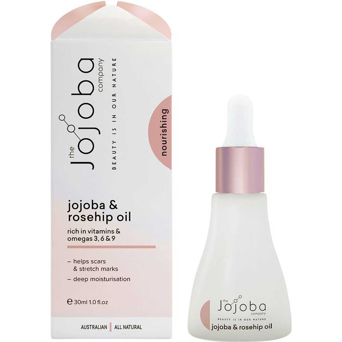 The Jojoba Company Jojoba + Rosehip Oil - 30ml - L'Organic