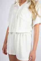 The Terry Set Top - White
