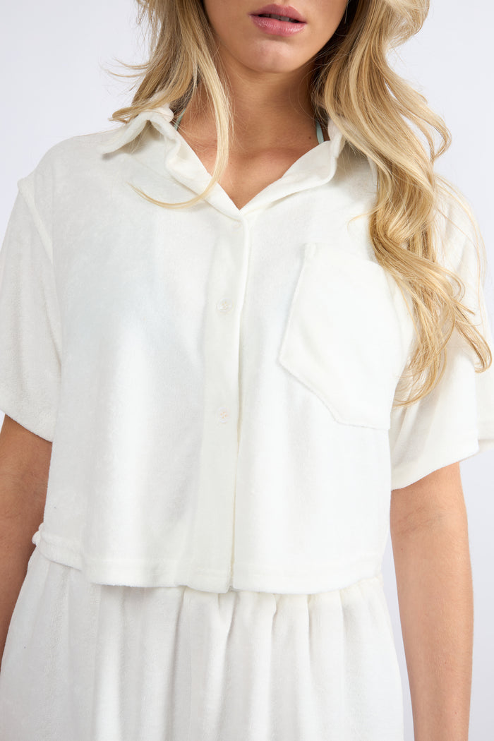 The Terry Set Top - White