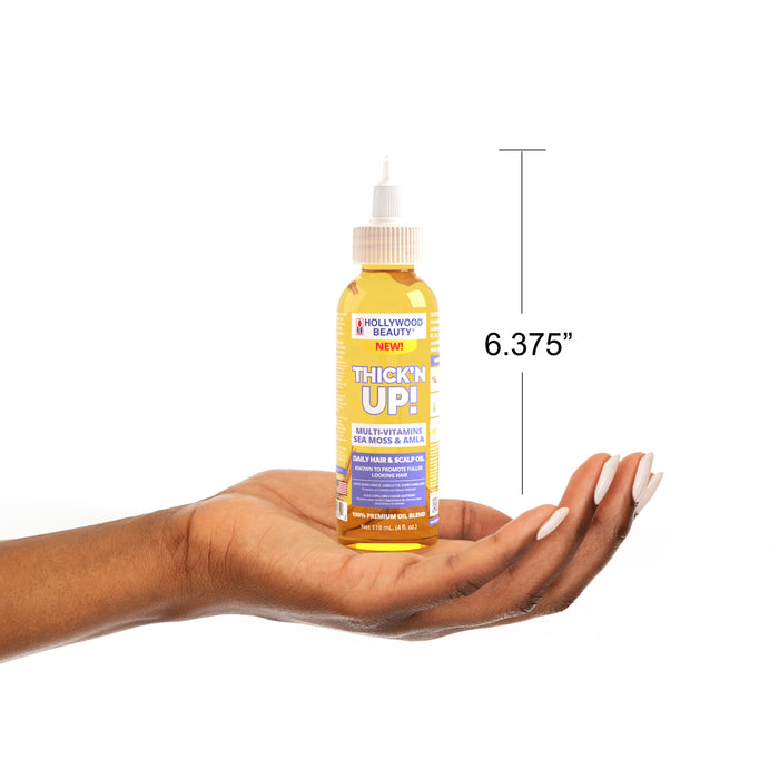 Thick'N Up! Multi-Vitamins, Sea Moss & Amla Daily Skin & Scalp Oil - 4 fl oz