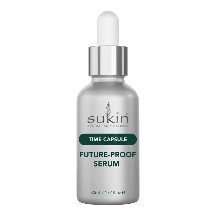 Sukin Time Capsule Future-Proof Serum bottle on a white background