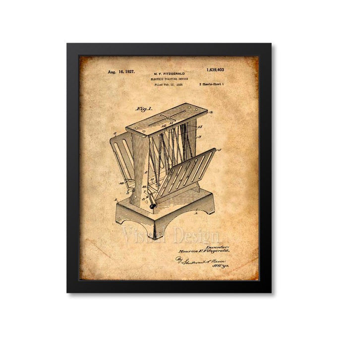 Toaster Patent Print