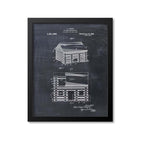 Lincoln Logs Patent Print