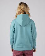 Trader Triple Womens Pop Hoodie in Blue
