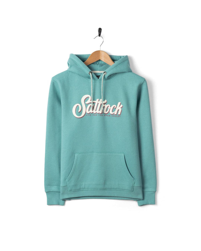 Trader Triple Womens Pop Hoodie in Blue