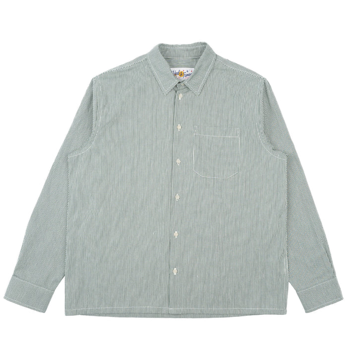 True Shirt - Organic Hickory - Green by Naked & Famous Denim