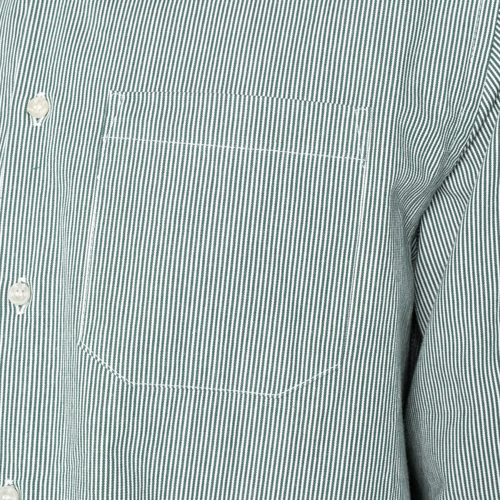 True Shirt - Organic Hickory - Green by Naked & Famous Denim