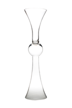 TRUMPET VASE ORB PEDESTAL - 7" × 29"