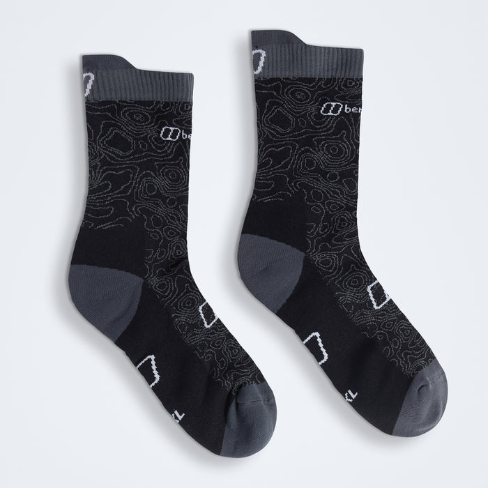 Unisex Trail Sock - Jet Black