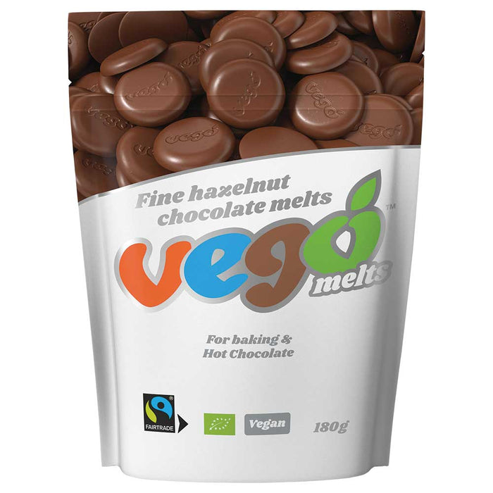 Vego Chocolate Melts Fine Hazelnut - 180g - L'Organic