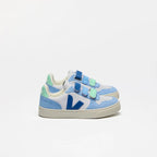 Veja | Leather V-10 Trainers | Ice Blue & Indigo Blue