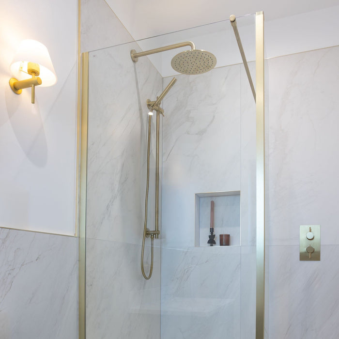 VOS Shower Arm 40cm - Brushed Brass Shower Parts JTP