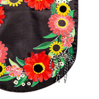 Welcome Wreath Applique House Flag