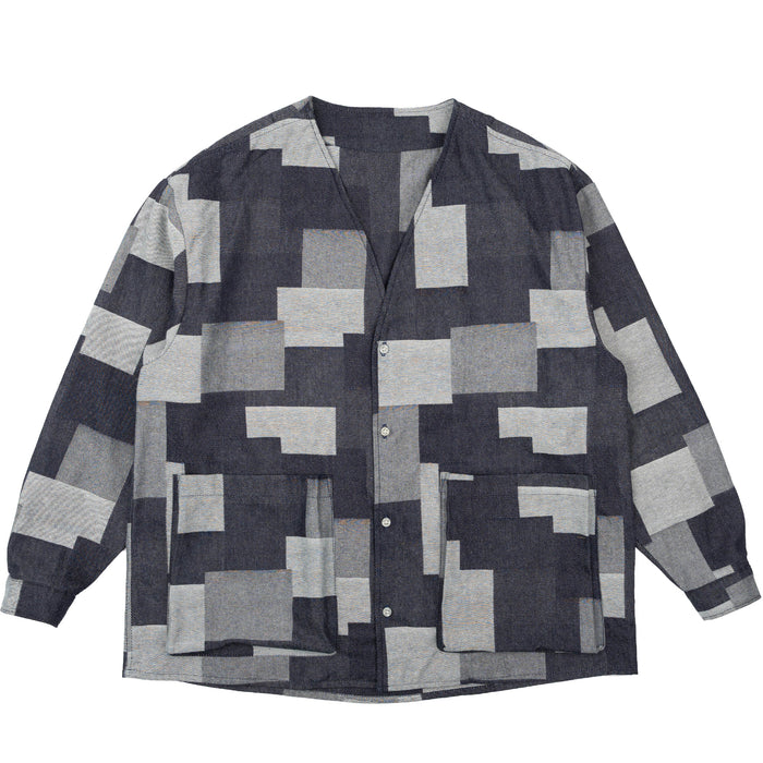 Wise Guy Jacket - Jacquard Denim - Indigo by Naked & Famous Denim