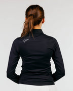 Women's Black Cursive Quarterzip