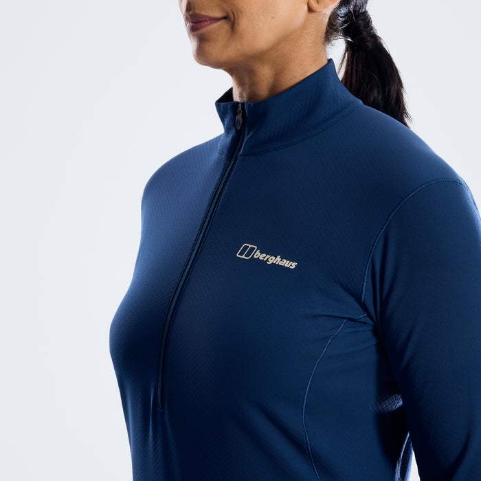 Women's Theralite Half Zip Tech Tee  - Hale Navy