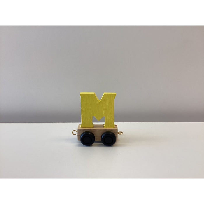 Wooden Name Train Letter M