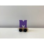 Wooden Name Train Letter M