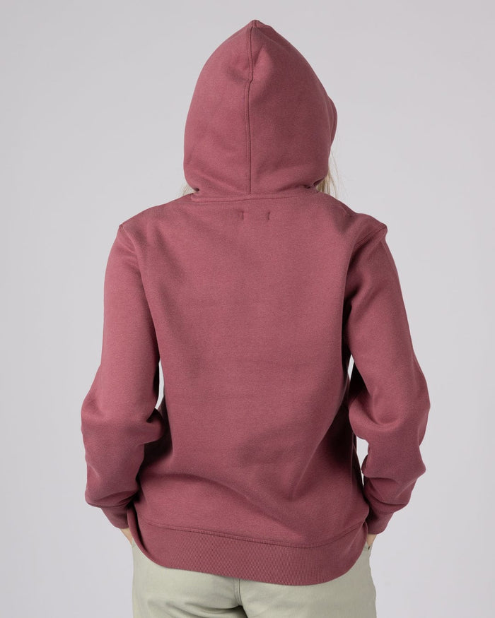Yesterday's Youth Womens Pop Hoodie in Dark Pink